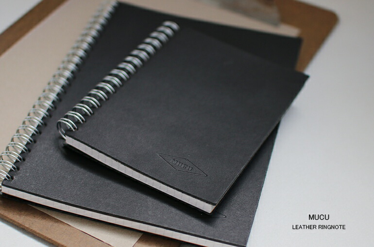 リングノート レザー おしゃれ LEATHER RINGNOTE S メモ帳 方眼 120