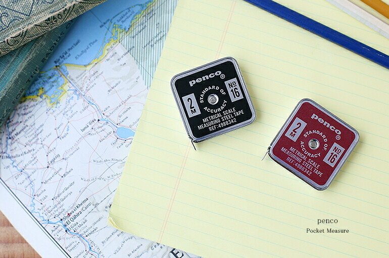 penco メジャー 巻き尺 巻尺 2m コンパクト 携帯 ポケット おしゃれ