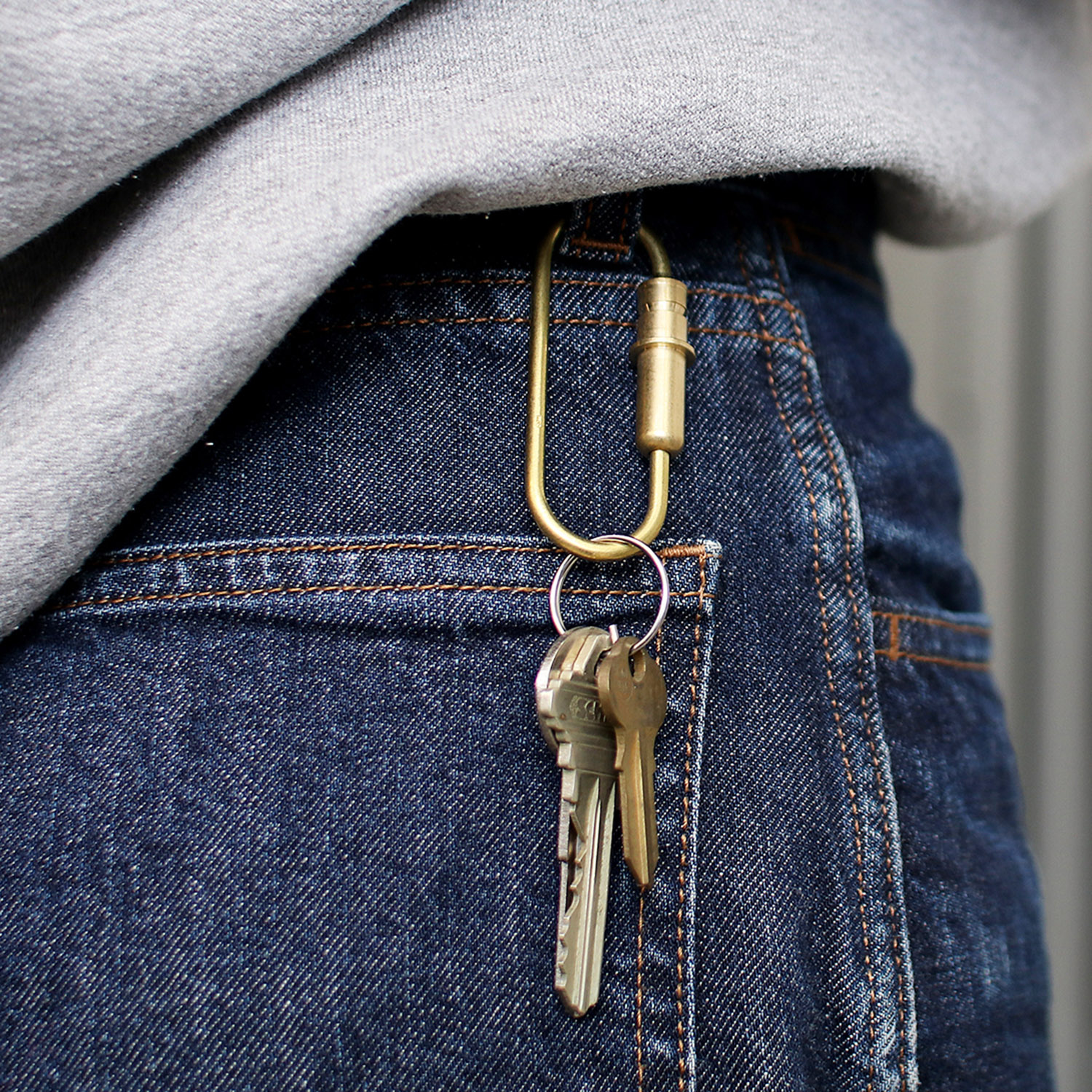 カラビナ おしゃれ バレットモチーフ ニッケル ブラス Bullet Carabiner キャンディデザイン&ワークス CANDY DESIGN&WORKS | CANDY DESIGN&WORKS | 01