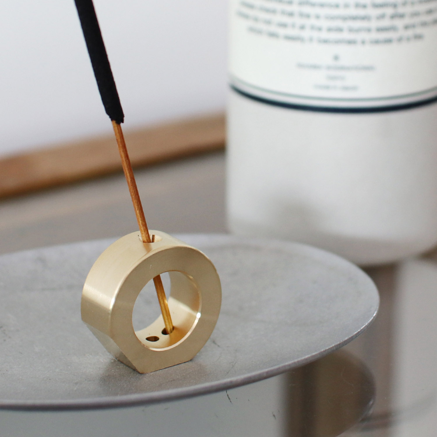 お香立て インセンススタンド 真鍮 おしゃれ シンプル コンパクト 日本製 CANDY DESIGN&WORKS キャンディデザイン&ワークス Smoke Ring | CANDY DESIGN&WORKS | 02