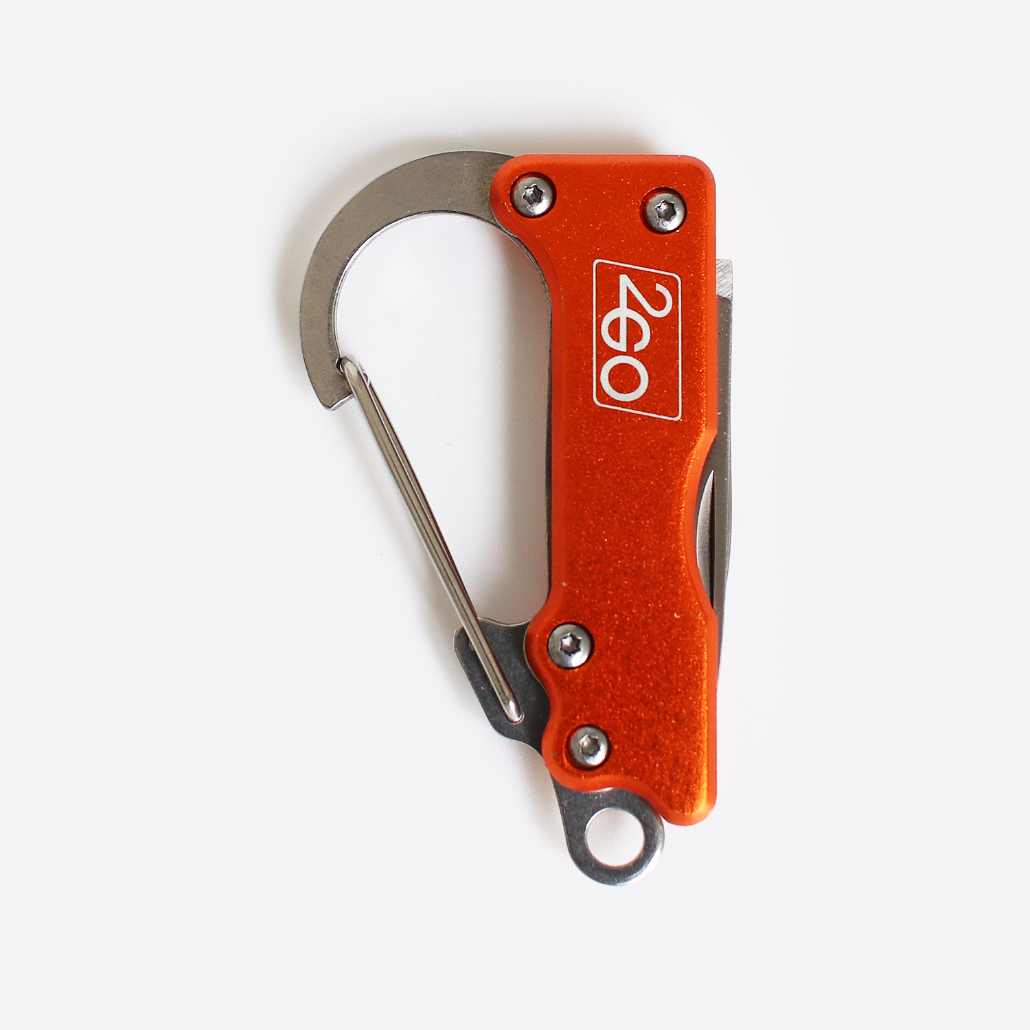 マルチツール キーホルダー 多機能 工具 アメリカ 栓抜き 小型ナイフ マイナスドライバー HY-KO ハイコー CARABINER ブルー オレンジ | ブランド登録なし | 02