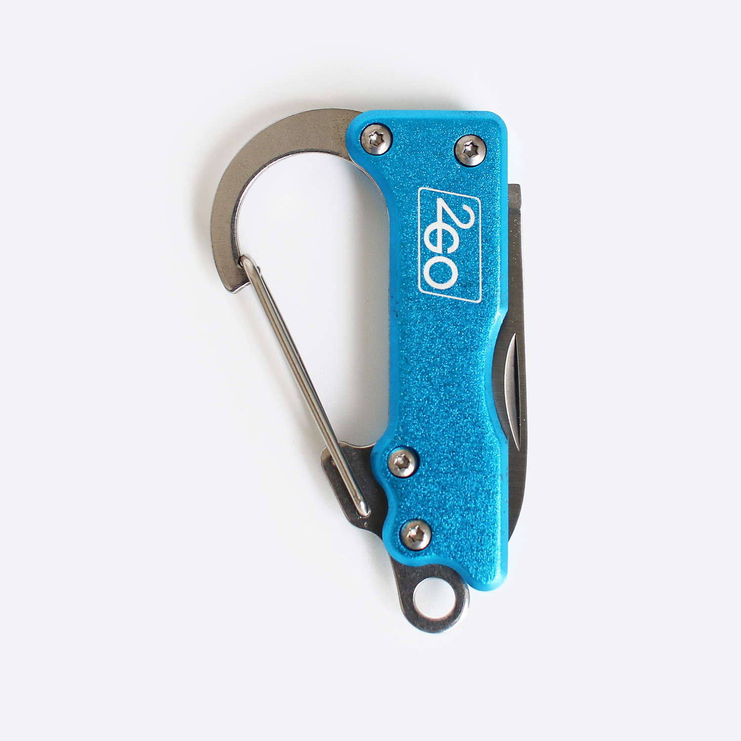 マルチツール キーホルダー 多機能 工具 アメリカ 栓抜き 小型ナイフ マイナスドライバー HY-KO ハイコー CARABINER ブルー オレンジ | ブランド登録なし | 01