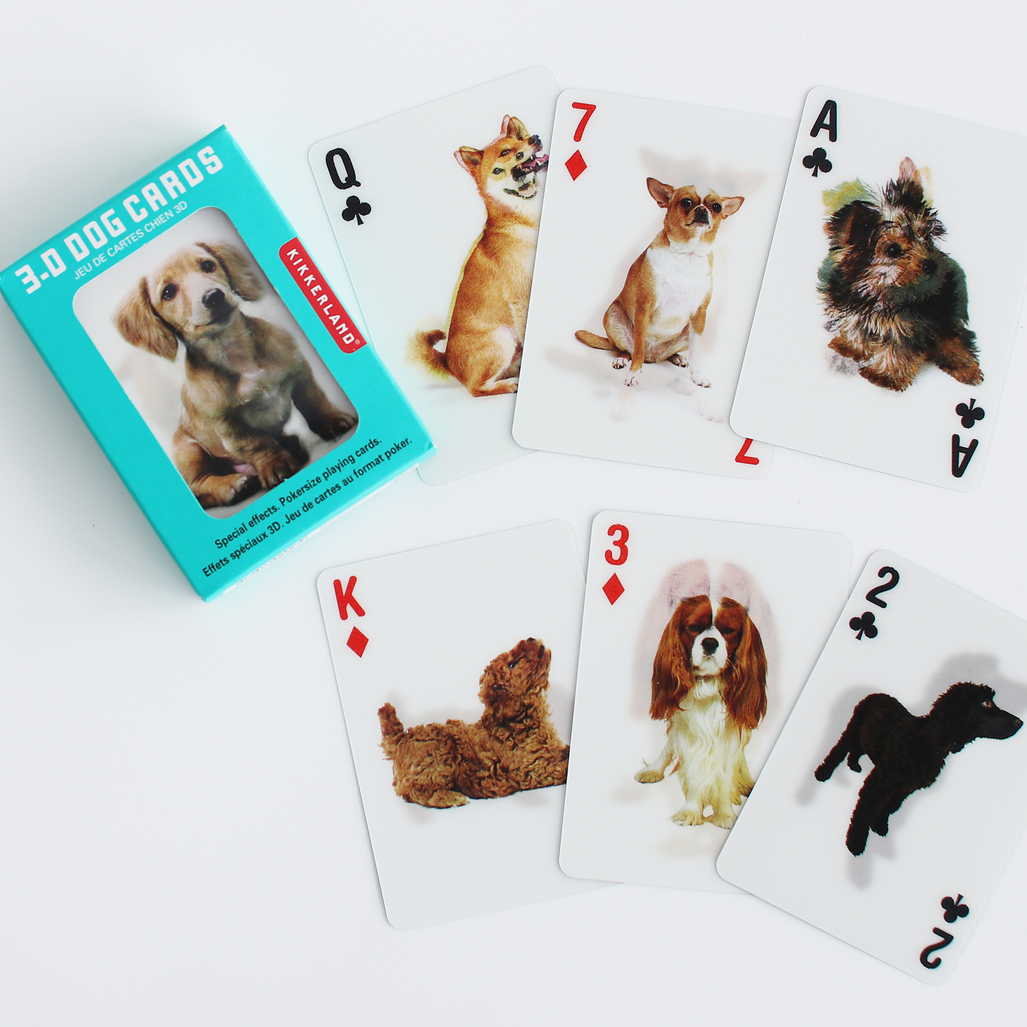 トランプ ネコ 猫 イヌ 犬 3D おしゃれ KIKKERLAND キッカーランド Cat/Dog Cards | KIKKERLAND | 02