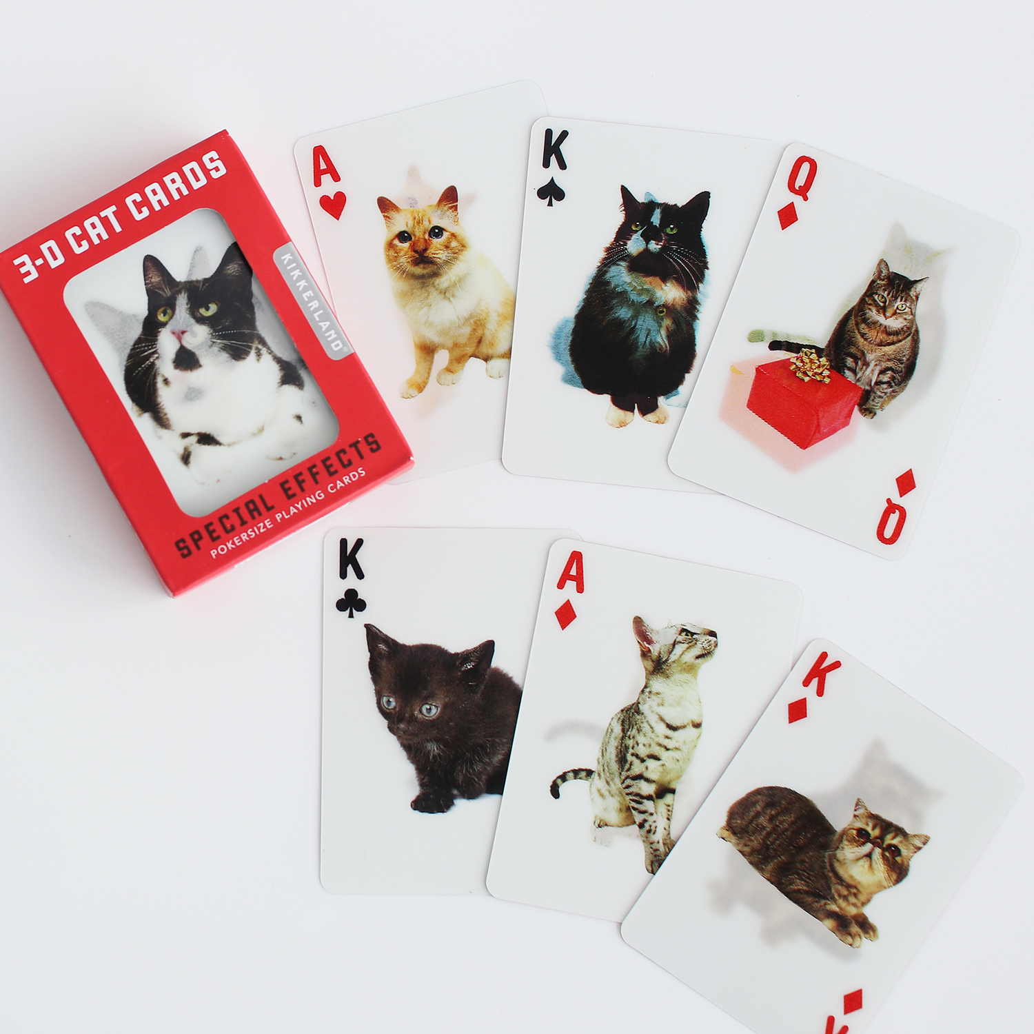 トランプ ネコ 猫 イヌ 犬 3D おしゃれ KIKKERLAND キッカーランド Cat/Dog Cards | KIKKERLAND | 01