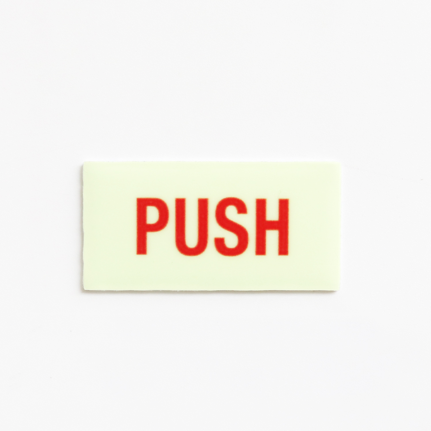 サインプレート PUSH 押す 蓄光 おしゃれ 光る GLOW SIGN アルミ 両面テープ | ブランド登録なし | 01