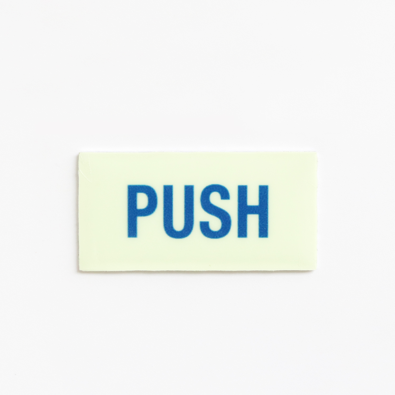 サインプレート PUSH 押す 蓄光 おしゃれ 光る GLOW SIGN アルミ 両面テープ | ブランド登録なし | 02