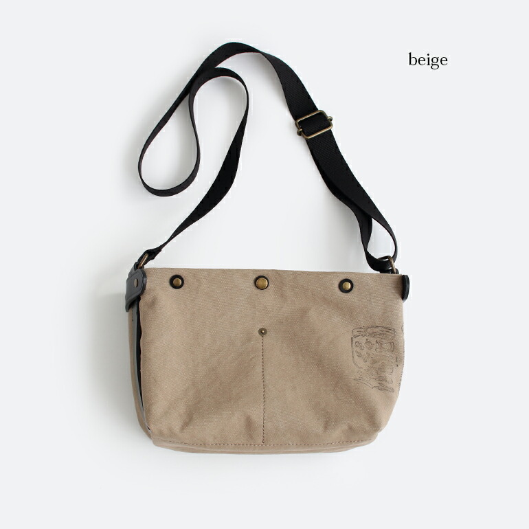 ショルダーバッグ コンパクト ユニセックス 革 レザー キャンバス 仕切り Suolo スオーロ KID | SUOLO | 01