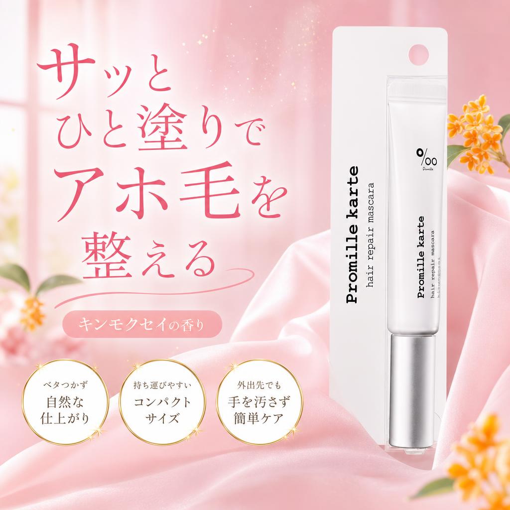 プロミルカルテ ヘアリペアマスカラ ヘアスティック キンモクセイ