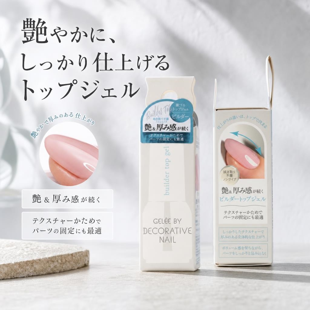 SHOBIDO 粧美堂 ジェリーバイデコラティブネイル ビルダートップジェル