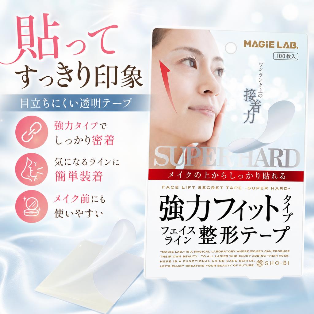 SHOBIDO 粧美堂 マジラボ フェイスライン整形テープ 強力タイプ 100枚