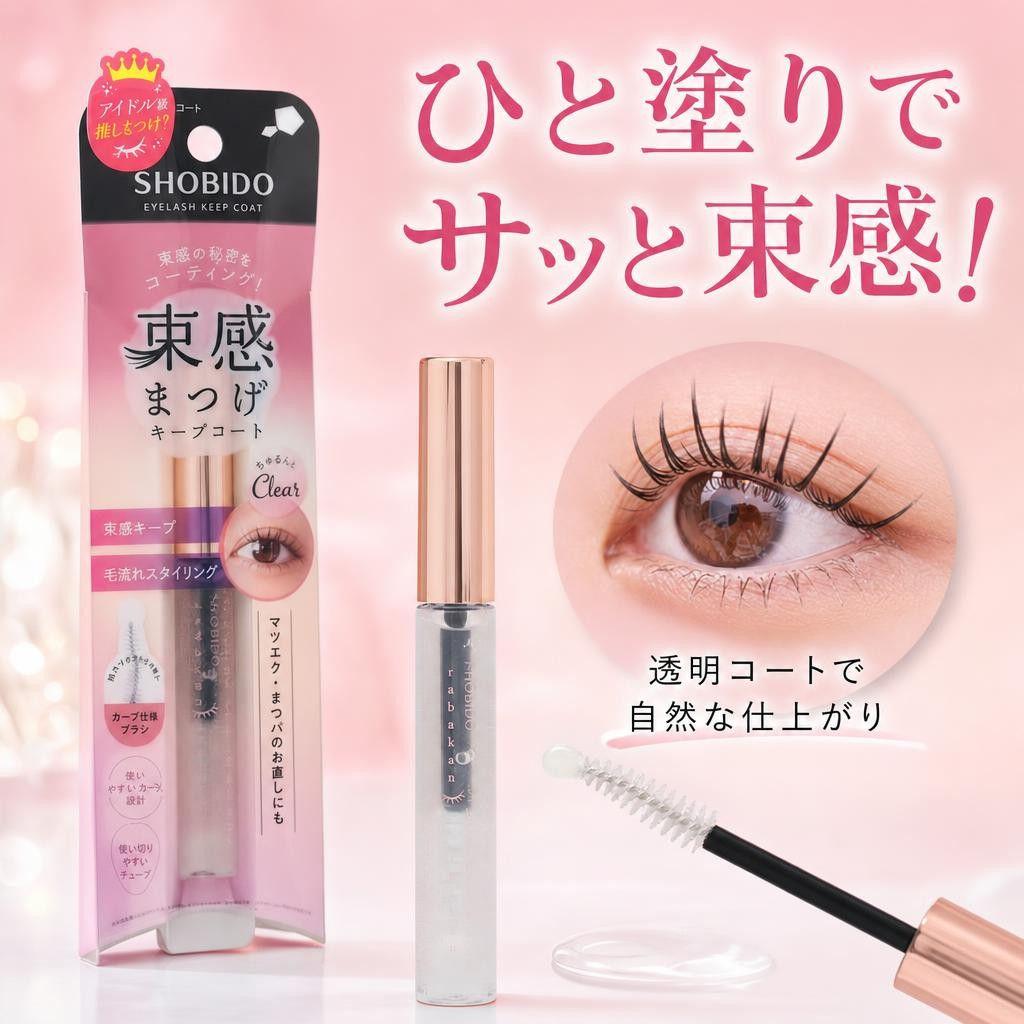 SHOBIDO 粧美堂 束感まつげキープコート ちゅるんとクリア マスカラ