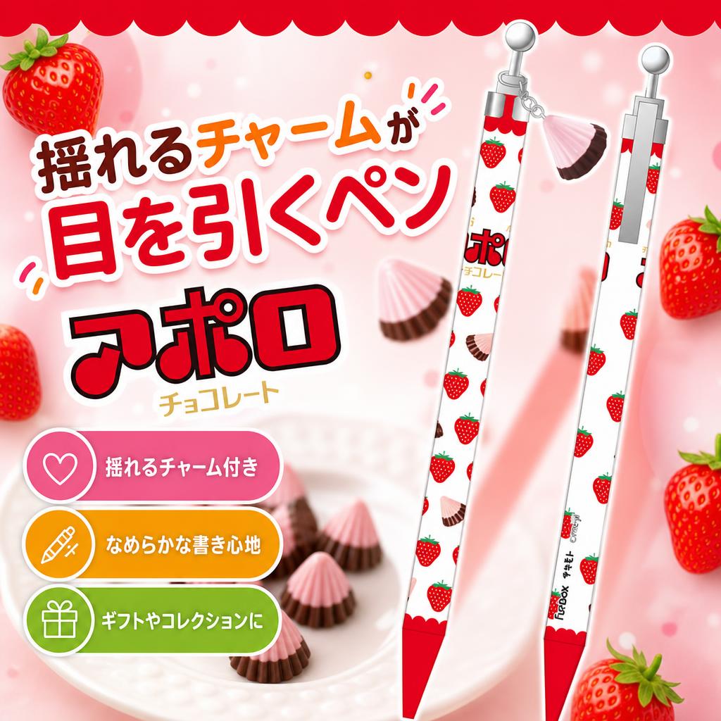 お菓子 funbox マスコット付きシャープペンシル アポロ3 40170101 1本