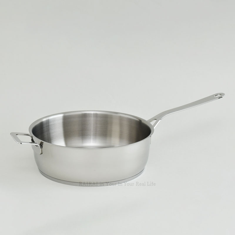 ALESSI アレッシィ　鍋　両手鍋　(箱なし) ALESSI（アレッシィ） ポット&パンズシリーズ ローキャセロール 蓋無し