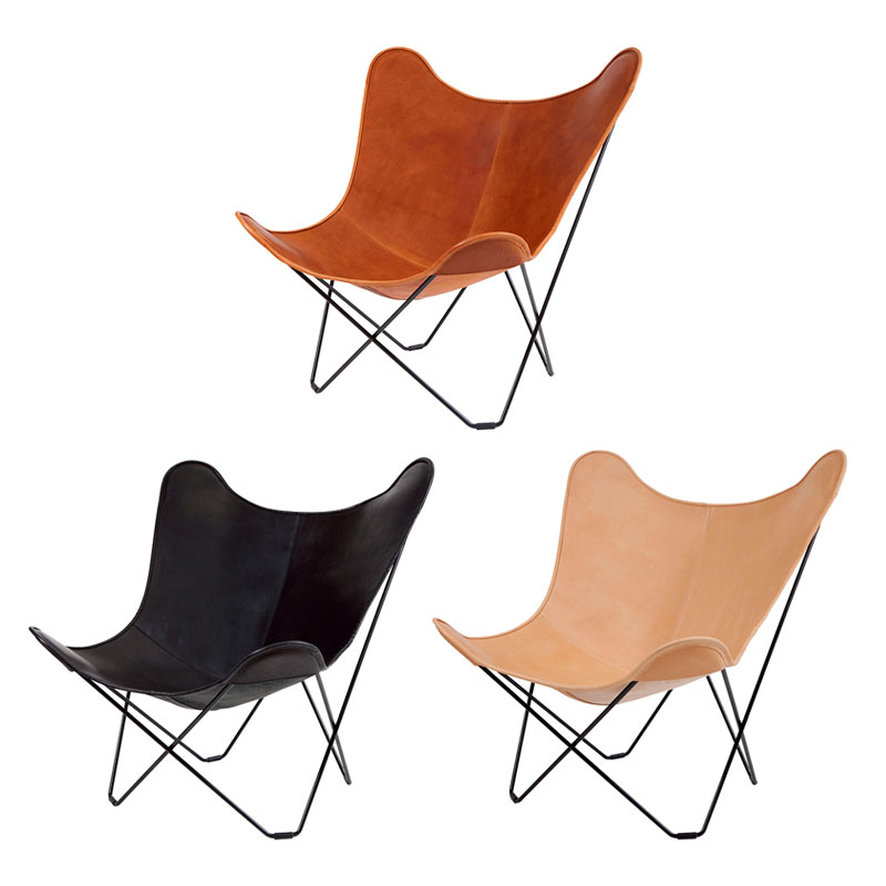 CUERO（クエロ） BKF バタフライチェア マリポサ ブラック CUERO BKF