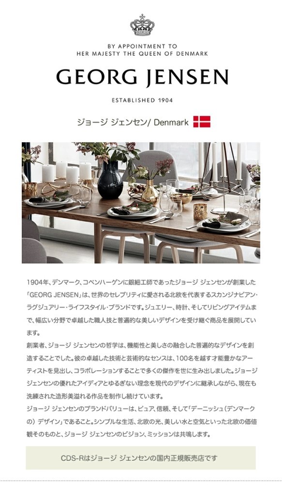 ジョージ ジェンセン ストラップ Georg Jensen ジョージジェンセン キーリング用 ラバー