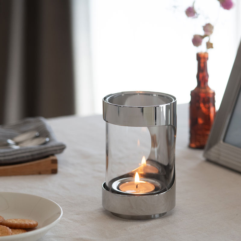 Georg Jensen（ジョージ ジェンセン） ティーライト 12cm クローム