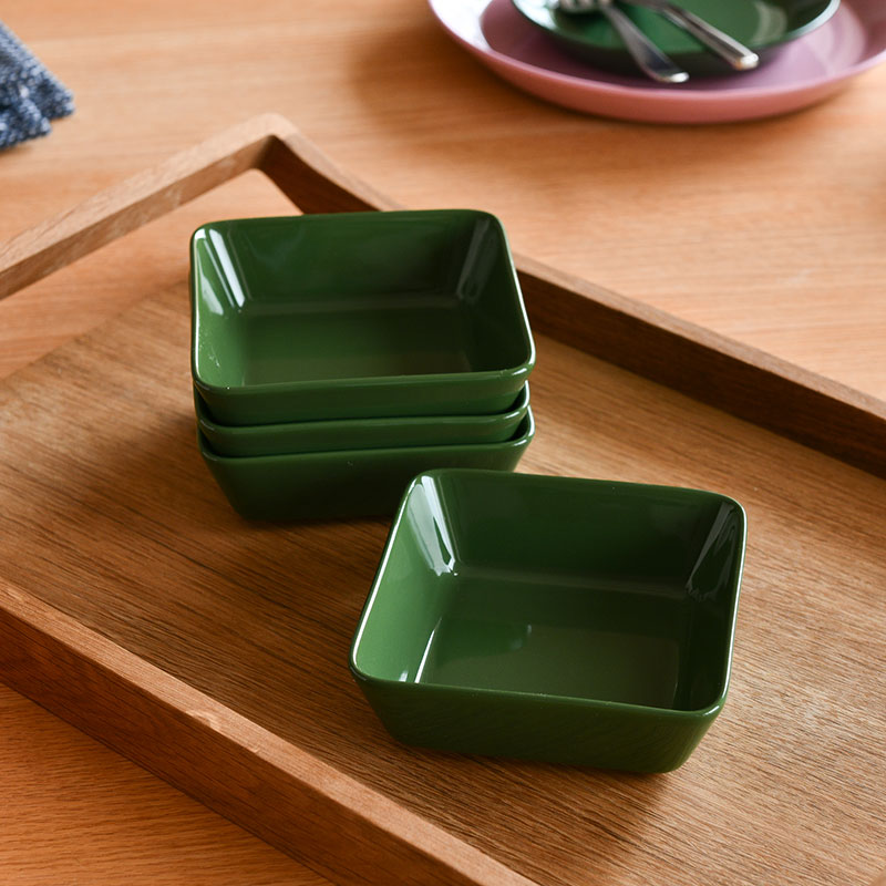 iittala（イッタラ） スクエアプレート 12×12cm 4枚セット ハンター