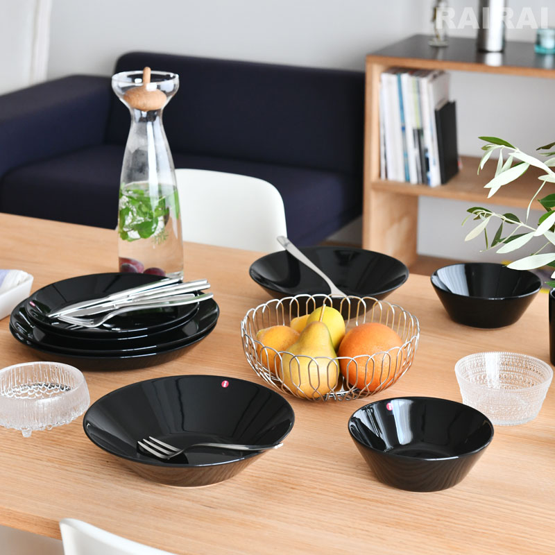 イッタラ プレート 17cm ブラック ティーマ iittala Teema 無地 黒