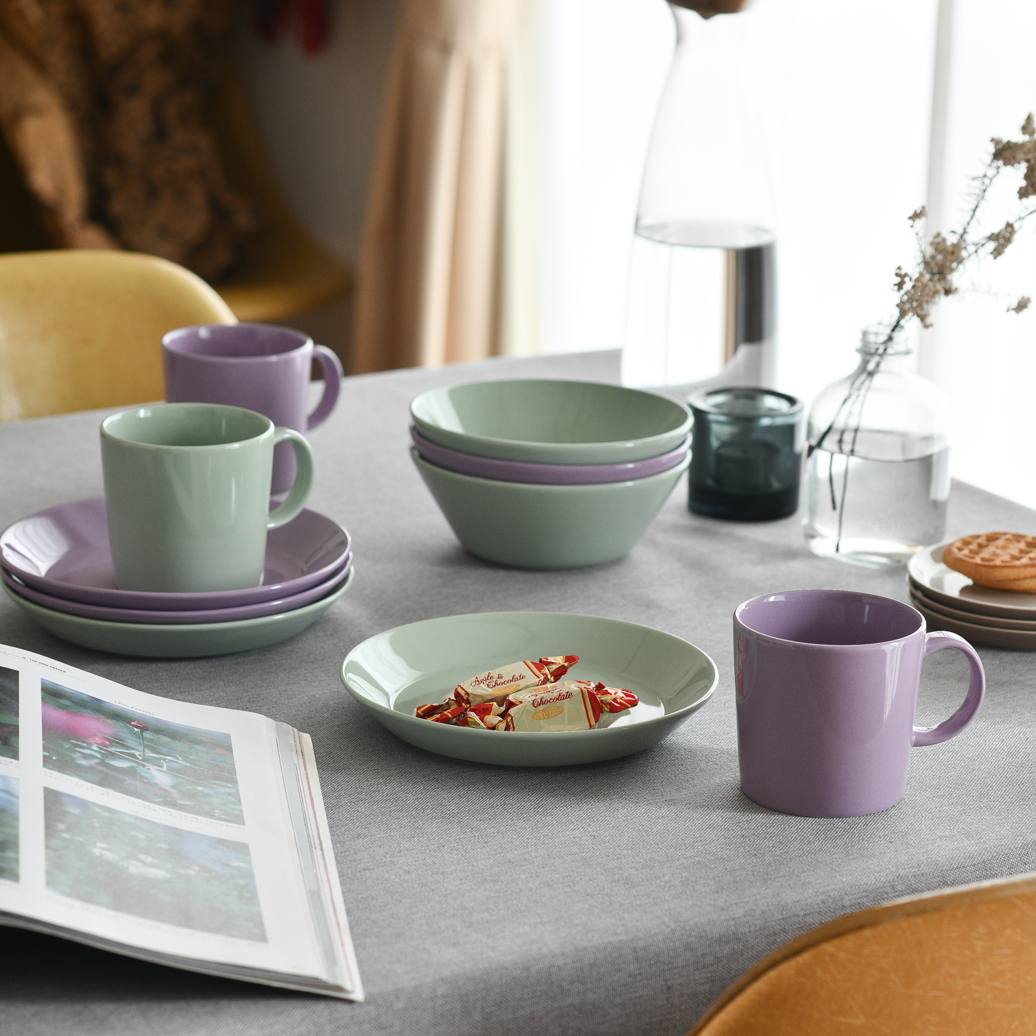 ティーマ　プレート　イッタラ　 ライトライラック　セージグリーン iittala イッタラ プレート 17cm ライトライラック セージ
