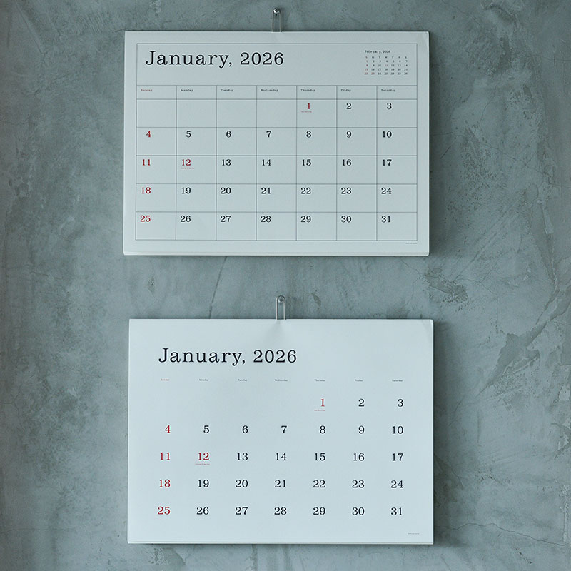 quarant'otto 2026 壁掛けカレンダー&卓上カレンダー＆ホルダー カレンダー 2026 壁掛け 金運カレンダー 開運 金箔の金運上昇八卦鏡