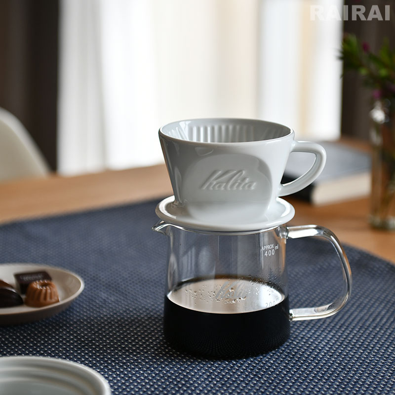 Kalita（カリタ） 波佐見焼 コーヒードリッパー HA101 白 ホワイト 1