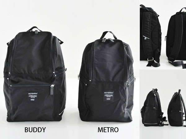 marimekko（マリメッコ） リュック バディ 黒 marimekko BUDDY