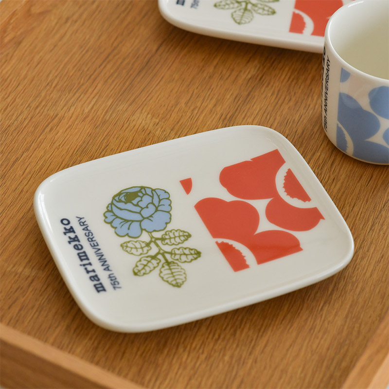 marimekko（マリメッコ） プレート 12×15cm 75th Anniversary マルチ
