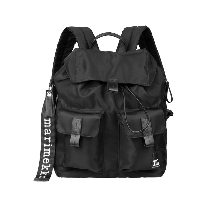 marimekko（マリメッコ） バックパック エブリシング L 無地 ブラック