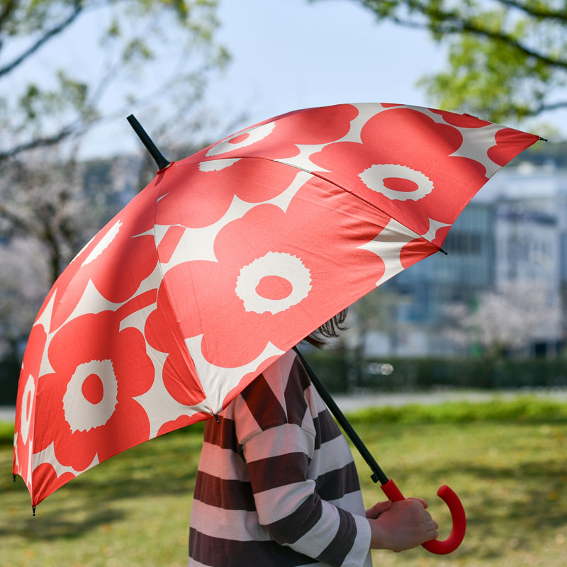 新品 マリメッコ Stick Pieni Unikko ウニッコ 長傘 ピンク marimekko マリメッコ 傘/長傘/STICK UNIKKO レディース