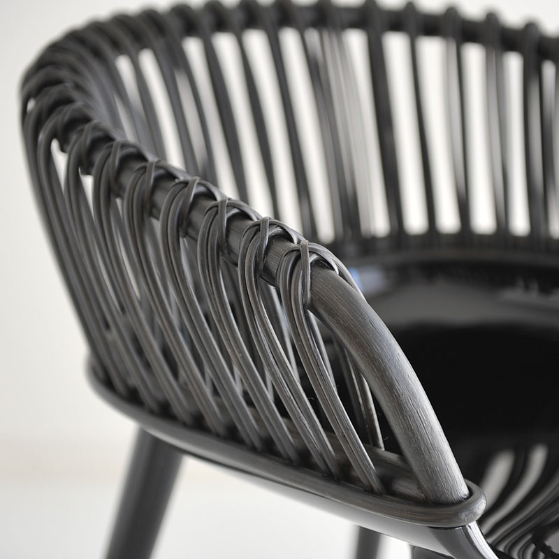 MAGIS（マジス） アームチェア サイボーグ ウィッカー クラブ ブラック