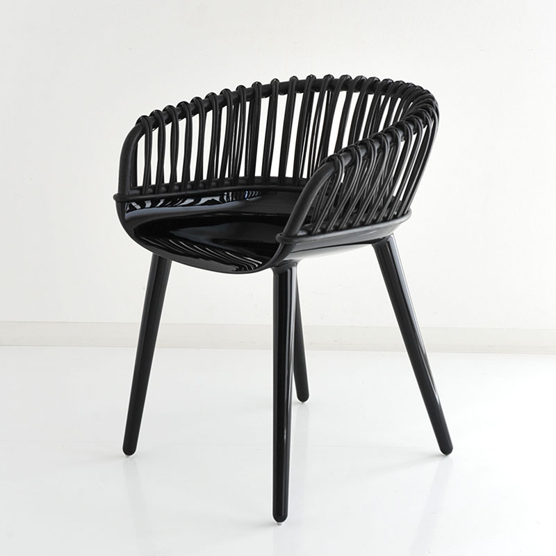 MAGIS（マジス） アームチェア サイボーグ ウィッカー クラブ ブラック