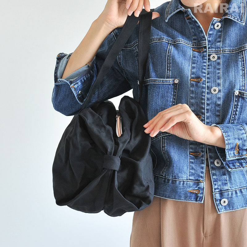 repetto（レペット） ダッフルバッグ Lサイズ ブラック 黒 コットン