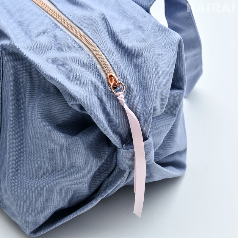 デニムブルー☆Repetto☆ロゴ入り コットン ダッフルバッグM repetto レペット トートバッグ Duffle bag size L B0233M