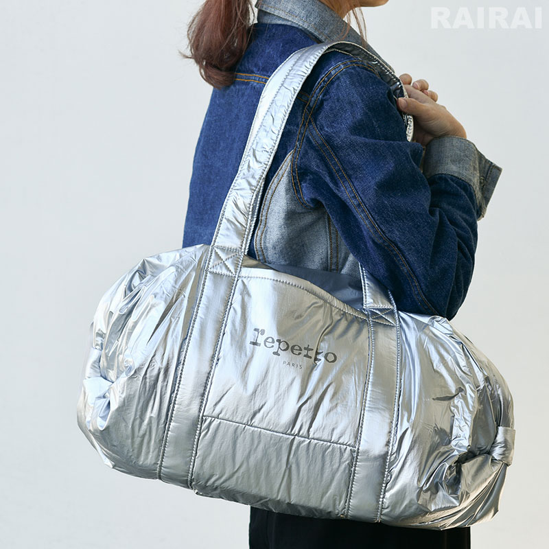 repetto レペット シルバー ダッフルバッグ repetto（レペット） ダッフルバッグ Lサイズ アルジャン シルバー