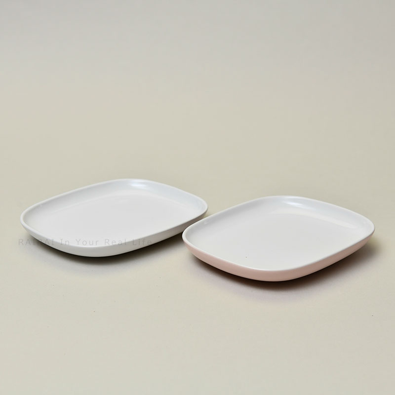 ALESSI（アレッシィ） オーバル Ovale プレート ホワイト ピンク