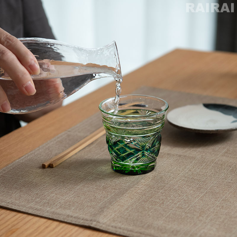 薩摩切子 ワイングラス 冷酒杯 確実
