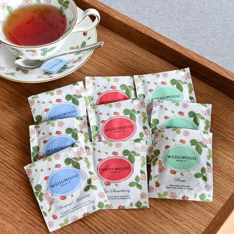  WILD STRAWBERRY ティーセット WEDGWOOD（ウェッジウッド） ティーバッグ アソートセット 3種 9袋