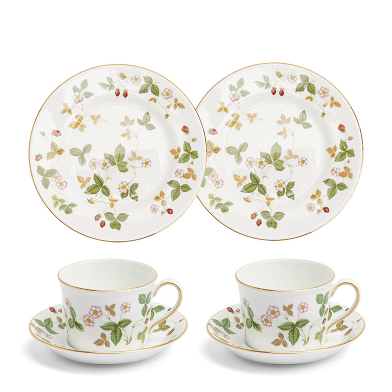 紅茶セット付き】 ウェッジウッド ハニーセット デルフィ プレート