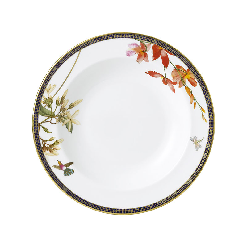 ウェッジウッド★チャトレー★23センチ プレート4枚【美品】 WEDGWOOD（ウェッジウッド） 【紅茶セット付き】 ハミングバード 23cm