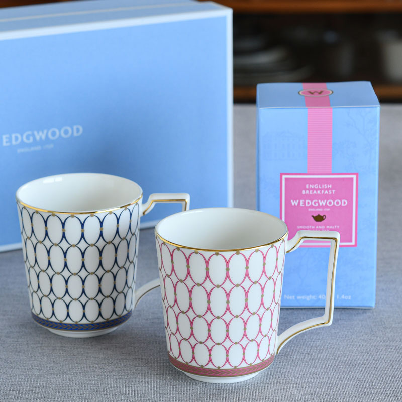 ウェッジウッド ルネッサンス ゴールド マグ ペア 紅茶付き 300ml
