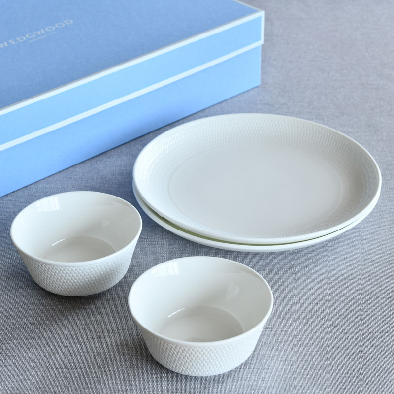 Gio 【紅茶セット付き】 ウェッジウッド ジオ クーププレート＆ボウル