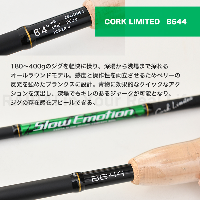 ゼスタ ロッド スローエモーション コルクリミテッド B644 XESTA