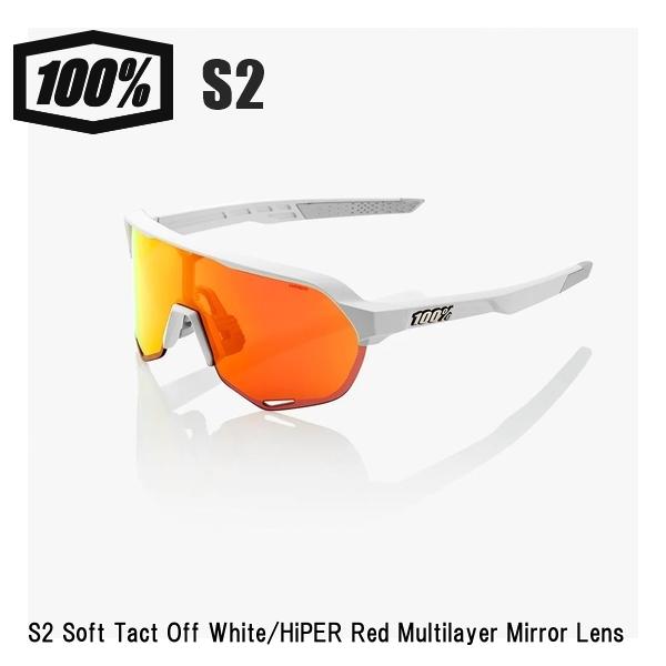 100% ワンハンドレッド サングラス S2 Matte Off White 100% ワンハンドレッド S2 Soft Tact Off White/HiPER Red Multilayer