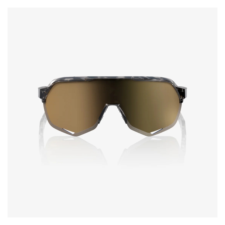 100% ワンハンドレッド S2 Gloss Black Havana/Soft Gold Mirror Lens