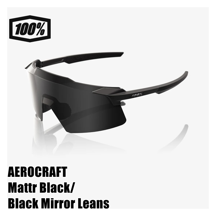 100% ワンハンドレッド AEROCRAFT Mattr Black/Black Mirror Leans