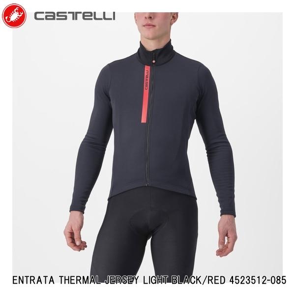 Castelli（カステリ） ENTRATA THERMAL JERSEY LIGHT BLACK/RED