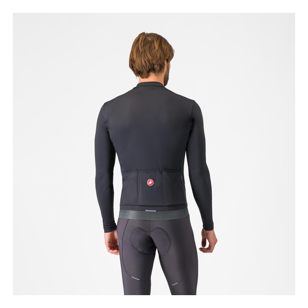 Castelli ・カステリ・サイクルジャージ Lサイズ ブラック Castelli（カステリ） ESPRESSO THERMAL JERSEY LIGHT BLACK 4524508