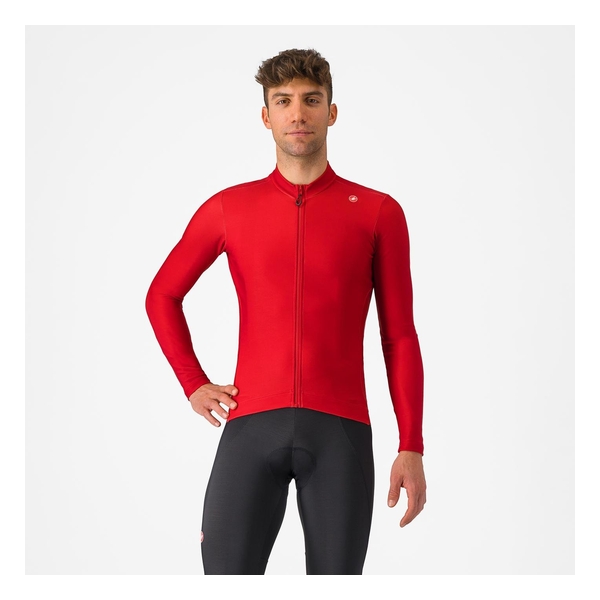 Castelli（カステリ） ESPRESSO THERMAL JERSEY RICH RED 4524508-645