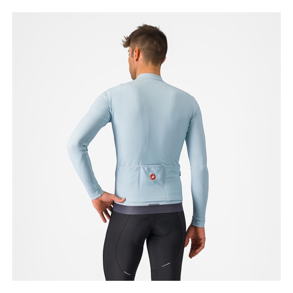 Castelli（カステリ） ESPRESSO THERMAL JERSEY WINTER SKY/DARK GRAY