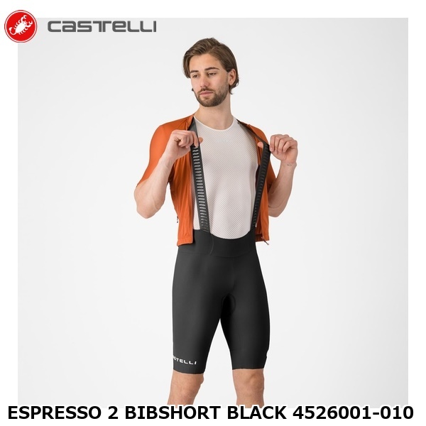 Castelli（カステリ） ESPRESSO 2 BIBSHORT BLACK 4526001-010 自転車